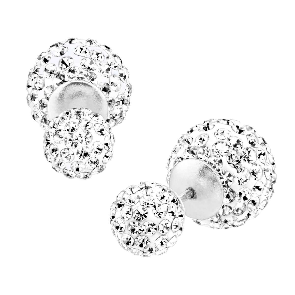 Crystal Front-Back Earrings - Jewelry