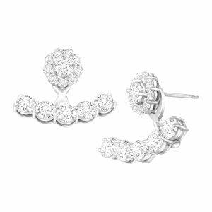 Floater Earrings with Cubic Zirconia