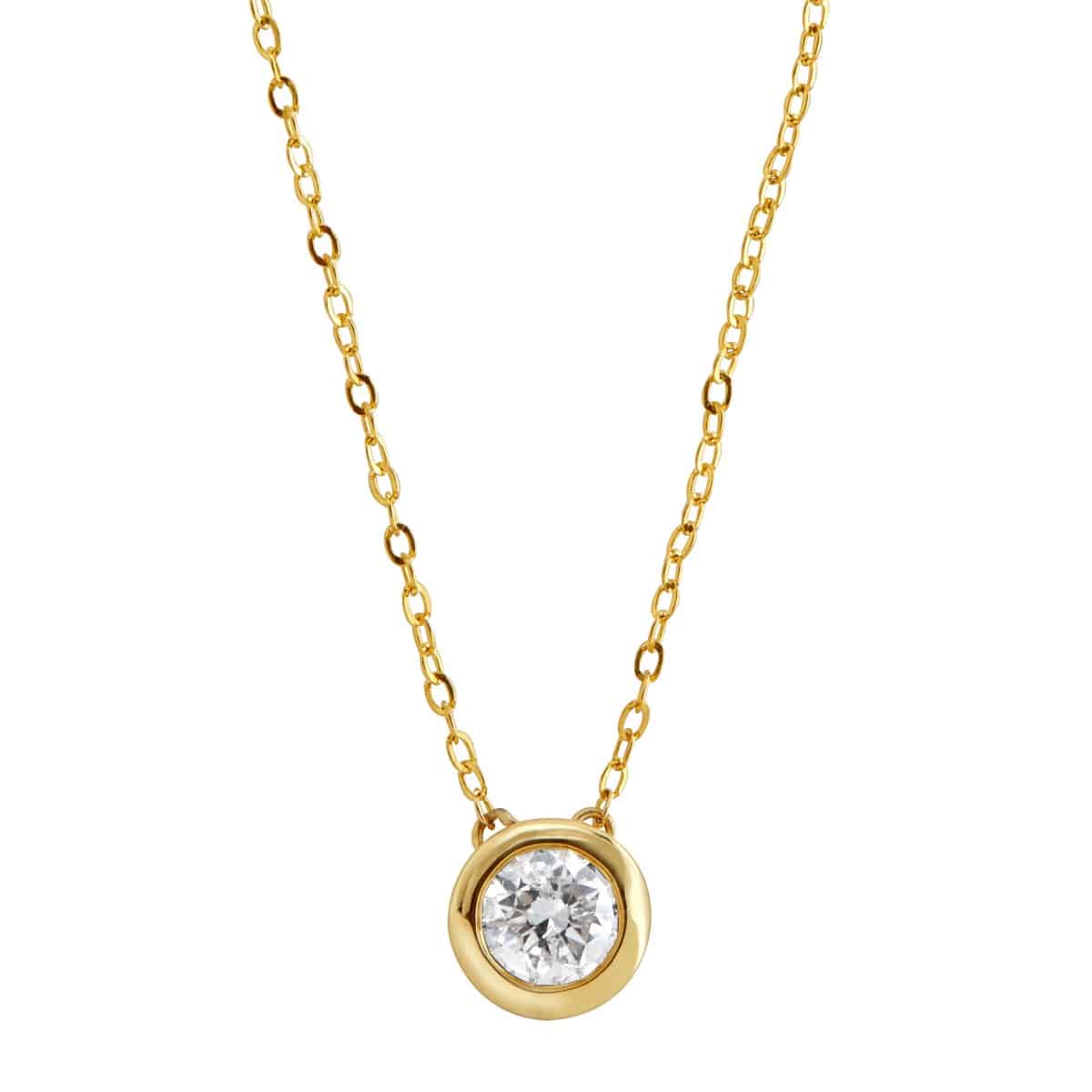 1/2 ct Diamond Solitaire Necklace - Jewelry
