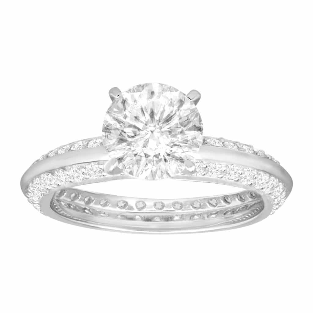 Cubic Zirconia Engagement Ring - Jewelry